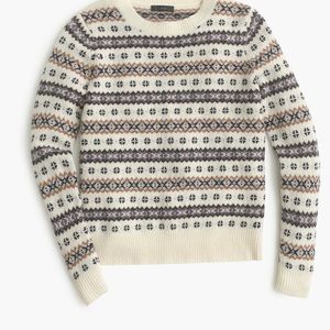 JCrew Fair Isle Sweater - Wool, Small